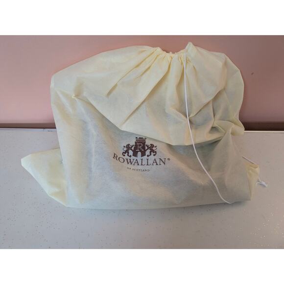 NWT Rowallan of Scotland Addie Shoulder Bag Navy Emerald White Leather Purse - Picture 10 of 12